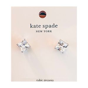 Kate Spade • Clear Princess Cut Studs